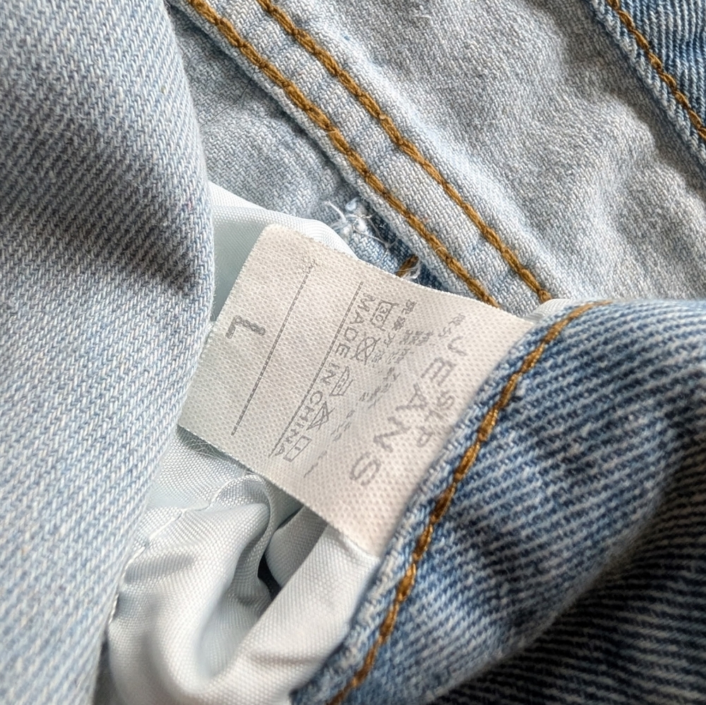 SLP Wide Leg High Waist Jeans 70's Inspired Size Large Washed Denim - Picture 7 of 8